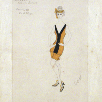 Costume design for Amanda in the theatrical production, Las vacas gordas