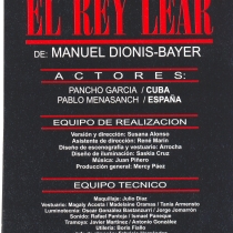 Yo no soy el rey Lear