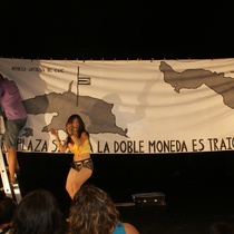 Mariela Brito (Yara la China) in the performance, "Cubalandia"