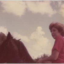 Glenda Díaz Rigau (Juana), training for the production "La alondra"