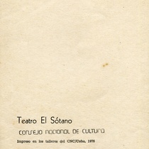 Program for the theatrical production, La ratonera