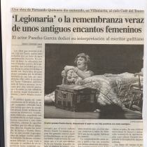 'Legionaria' o la remembranza veraz de unos antiguos encantos femeninos