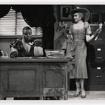 Janis Warner (Bessie) and Jill Romero (Rita) in the theatrical production, Rita and Bessie