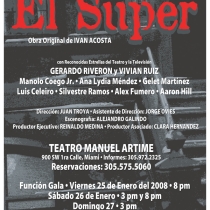 Poster for the production, "El Super"