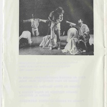 Program for the production, "Vida y muerte Severina" (Teatro Musical de La Habana)