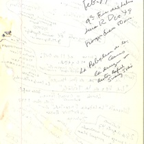 Manuscripts of Francisco Morín on Prometeo, Academia Municipal and Teatro Universitario