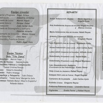 Program for the production "El inspector"