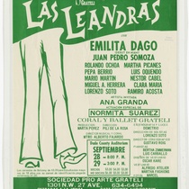 Poster for the production, "Las Leandras"