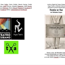 Program for the staged reading, Sonia se fue
