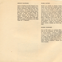 Program for the theatrical production, La noche de los asesinos