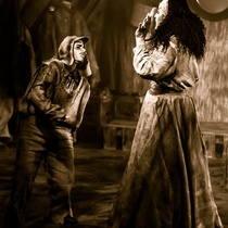 Photographs of the production, "La orgía"