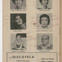 Program for the production, "Escápate, Isabel"