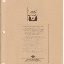 Program for the production, "Garden of delights"