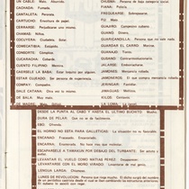 Program for the theatrical production, Santa Camila de la Habana Vieja