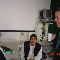 Xiomara Palacios, Maikel Chávez, and Reinaldo Montero in Fundación Ludwig, Havana, 2004