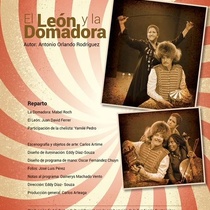 Program for the theatrical production, El león y la domadora