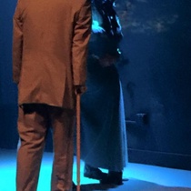 Photographs of the theatrical production, La profesión de la Sra. Warren (Miami, 2015)