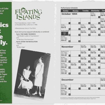 Flyer for the theatrical production, Floating Islands