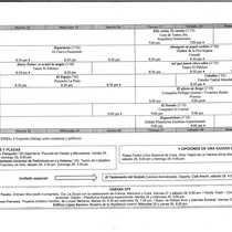 Program for the 17 Festival de Teatro de La Habana