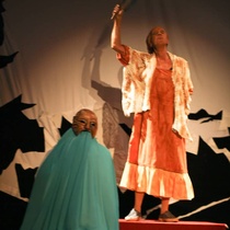 Photographs of the theatrical production, Huevos (1-18)