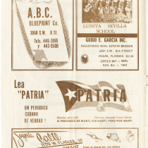 Program for the production, "La dama del alba"