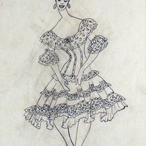 Costume sketches for the production, Ciclo de música popular