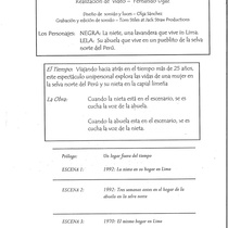 Program for the theatrical production, Tierra sin mal