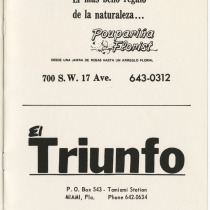 Program for the production, "Mundo de cristal"