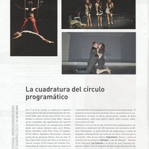 Program for the festival, Festival Iberoamericano de Teatro de Cádiz XXIX