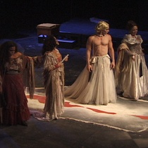 Photographs of the theatrical production, Parece Blanca