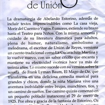 Flyer for the exhibit, El mago de unión