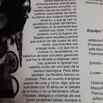 Program for the theatrical production, El concierto (La Habana, 2004)