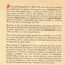 Program for the theatrical production, Cyrano de Bergerac