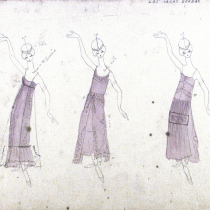 Costume design for the theatrical production, Las vacas gordas