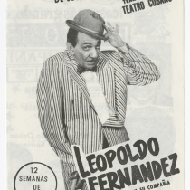 Playbill for the production, "¡Cosa más grande, chico"