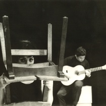 Photograph of María Eugenia García and Augusto Blanca in the production "La sierra chiquita"