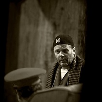 Photographs of rehearsal for the theatrical production, Cartas de amor a Stalin