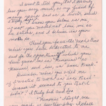 Letter from Patricia (Jiménez Rojo) to María Julia Casanova