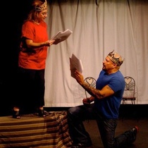 Photographs of the staged reading, El príncipe y el mar