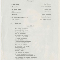 Program for the production, "Todos los éxitos de Elena Burke (Teatro Musical de La Habana)