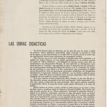 Program for the theatrical production, La excepción y la regla and El que dijo sí y El que dijo no