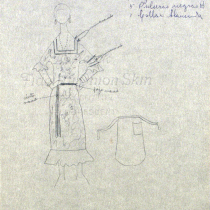 Costume design for the theatrical production, Las vacas gordas