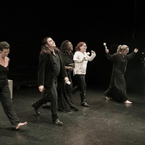 Photographs of the theatrical production, Writing in Sand