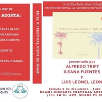 Program for presentation of the book, With a Cuban Song in the Heart