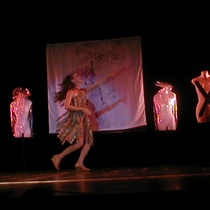 Photograph of the production, "El Dulce Amargo de Las Vaginas"