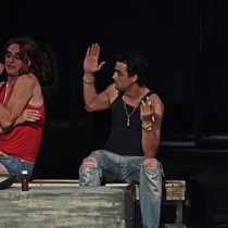 Photograph of a Rehearsal, "Talco, un drama de tocador"