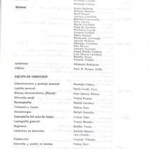 Program for the theatrical production, La corte de Faraon