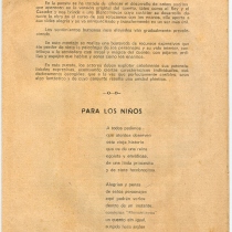 Program for the theatrical production, Blanca nieves