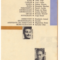 Program for the production, "El filántropo"