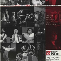 Flyers for Josefina Báez's participation in festivals